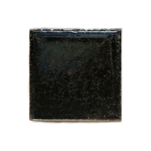 Wall Tiles - Antique 2.125 in. Square Plain Black Wall Tile