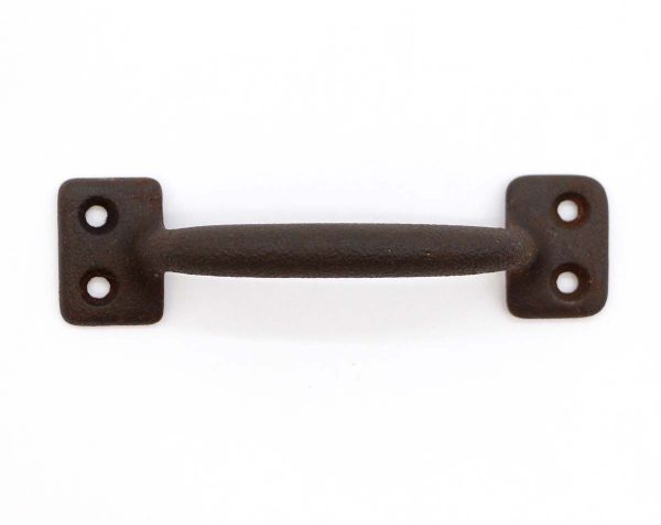 Cabinet & Furniture Pulls - Vintage 4 in. Black Cast Iron Bridge Drawer Pull