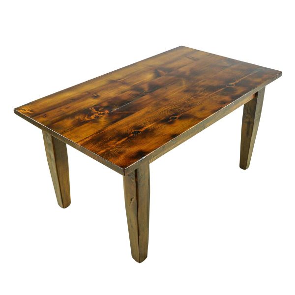 Farm Tables - Handcrafted 5 ft Reclaimed Pine Tapered Leg Dining Farm Table