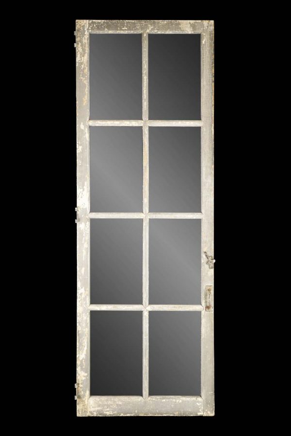 Reclaimed Windows - Vintage 8 Lite White Pine French Window 78.25 x 26.625