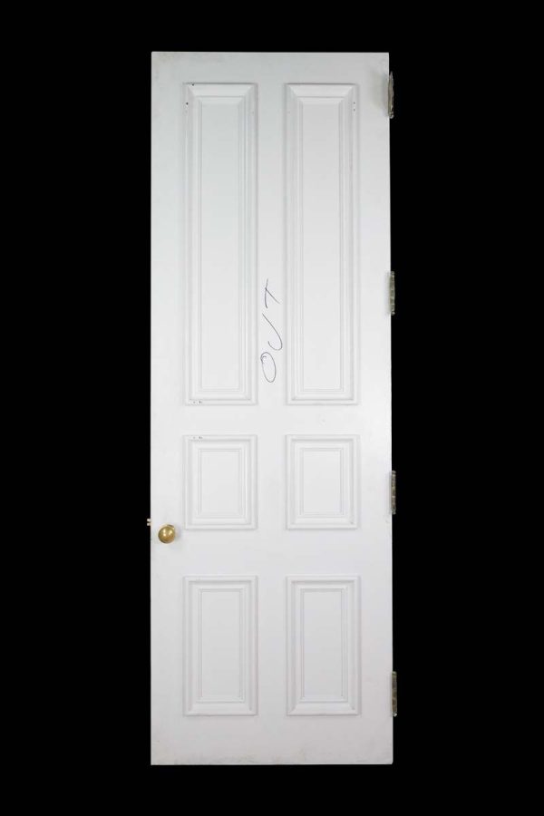 Standard Doors - Vintage 6 Double Pane White Wood Passage Door 106.375 x 35.5