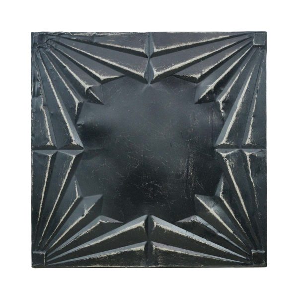 Tin Panels - Handcrafted Black Art Deco Antique Tin Panel