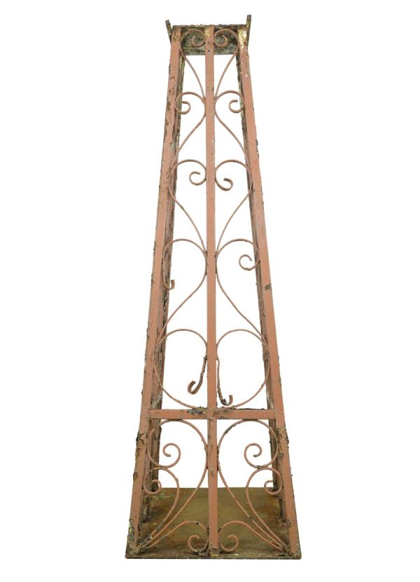 Columns & Pilasters - Antique 62 in. H Wrought Iron Pilaster or Plant Stand