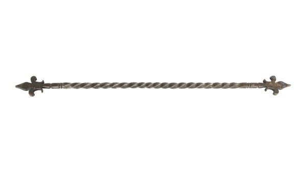 Decorative Metal - European 44.75 in. Twisted Nickeled Brass Decorative Barre Rod