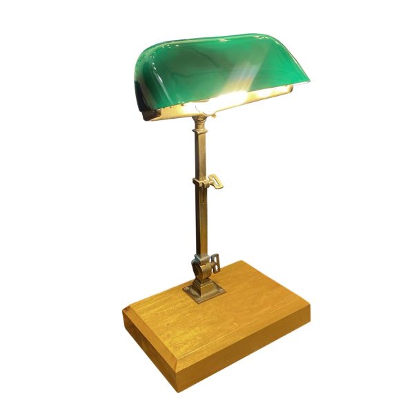 Desk Lamps - HG McFaddin & Co. Antique Bankers Green Emeralite Desk Lamp