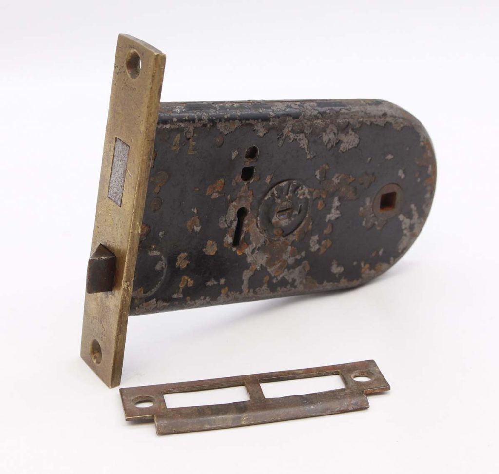 Vintage Deep Backset Brass Passage Mortise Door Lock | Olde Good Things