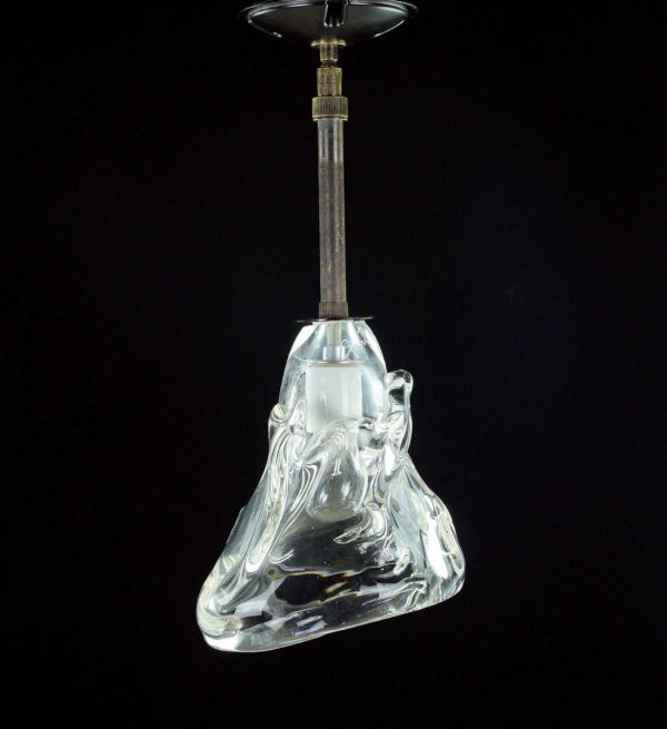 Down Lights - Modern Hand Blown Clear Glass Pendant Light