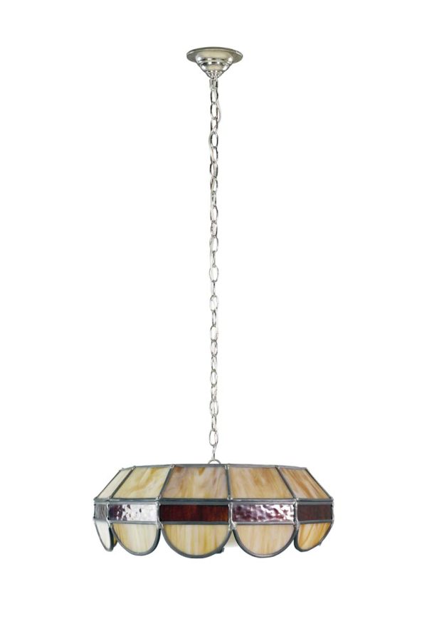 Down Lights - Vintage Stained Glass Tiffany Style Flush Mount Pendant Light