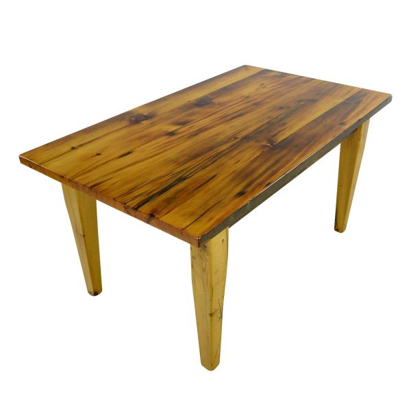 Farm Tables - Handcrafted 5 ft Pine Tapered Legs Dining Room Farm Table