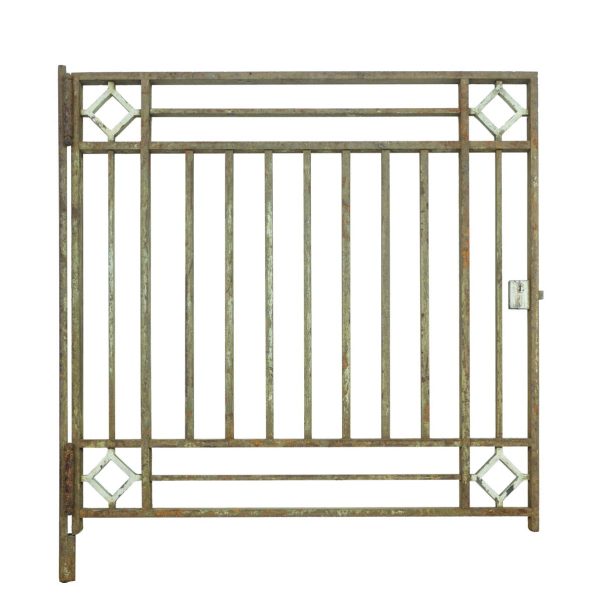 Gates - Reclaimed 25 in. Cast Iron Diamond Cut Out Gate