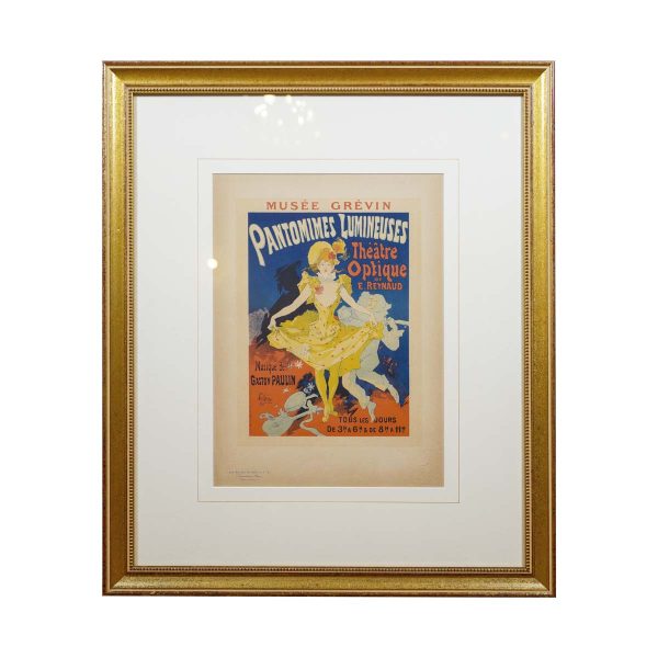 Prints - Original 1895 Framed Pantomimes Lumineuses French Magazine Cover