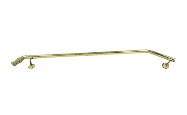 Staircase Elements - Reclaimed 53.25 in. Tassel Ends Polished Brass Plated Steel Railing