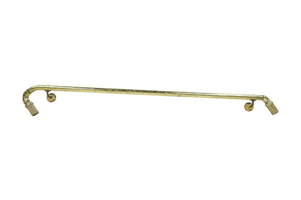 Staircase Elements - Reclaimed 59 in. Tassel Ends Polished Brass Plated Steel Railing