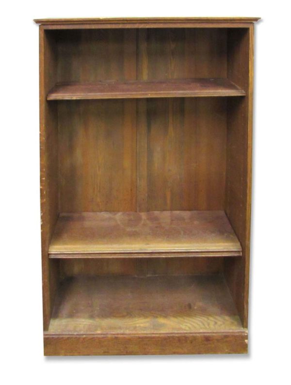 Bookcases - Vintage 3 Shelf Wood Storage Bookcase