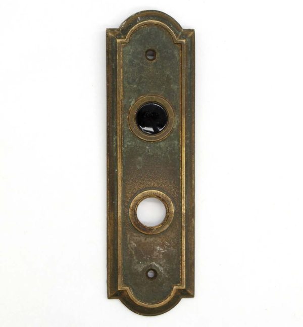 Elevator Hardware - Antique Red In Use Button Bronze 1 Floor Elevator Plate