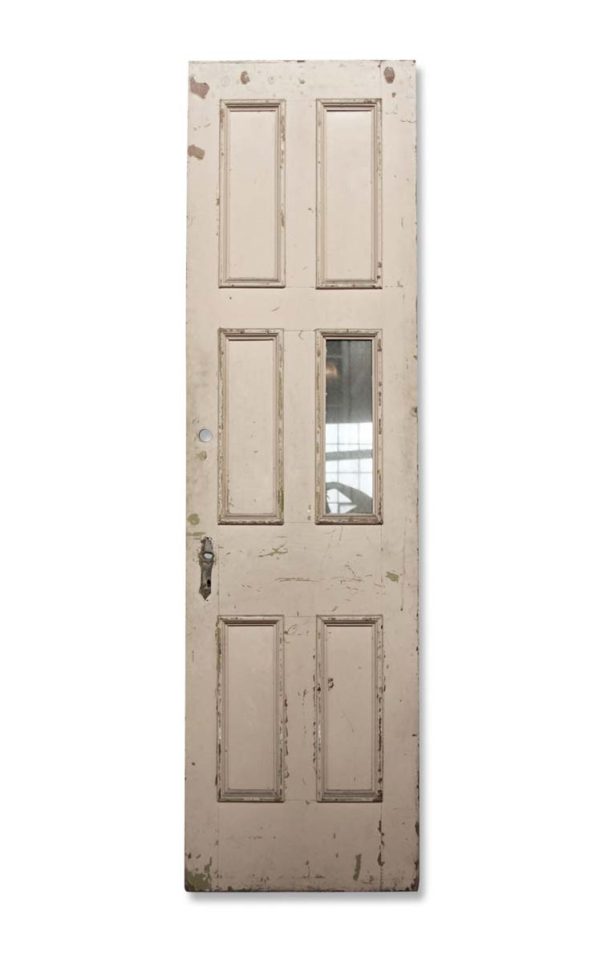 Entry Doors - Antique 5 Pane 1 Lite Oak Entry Door 96 x 26.875