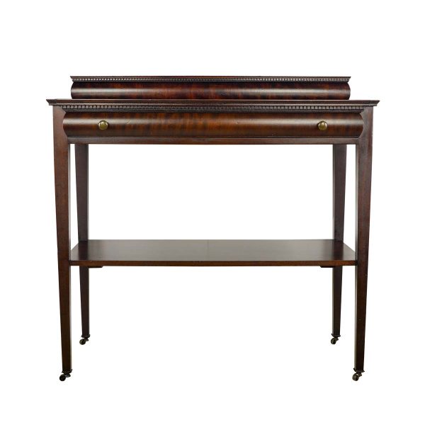 Kitchen & Dining - Victorian Mahogany Wood 1 Drawer Server on Casters