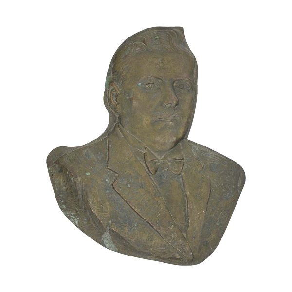 Plaques & Plates - Vintage Bronze Raised Gentlemen Tuxedo Bust