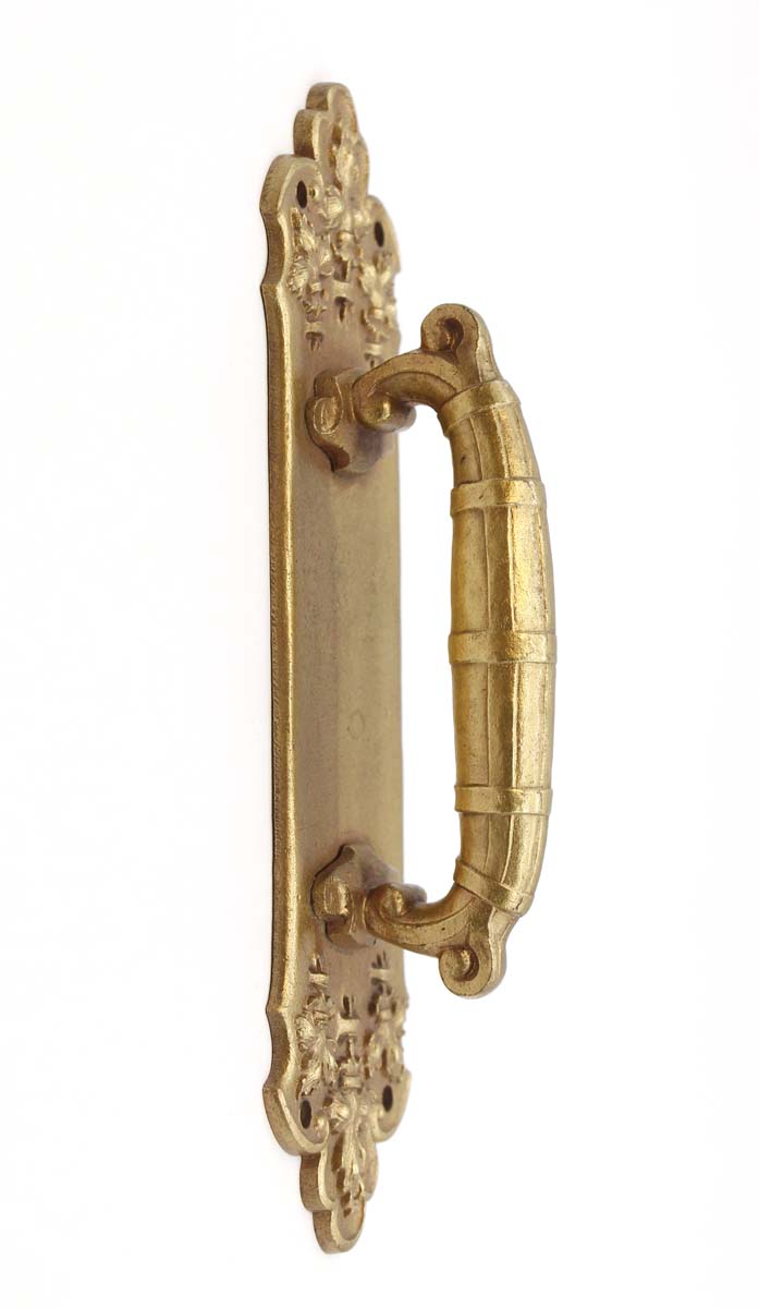 Antique French 6.75 in. Polished Bronze Door Pull Handle