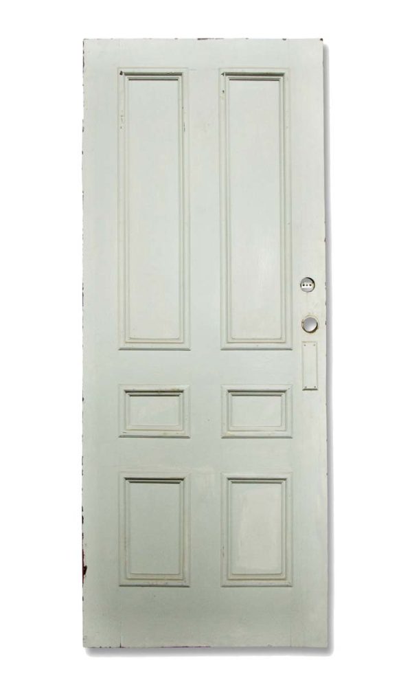 Standard Doors - Antique 6 Pane White Wood Passage Door 89 x 36.125