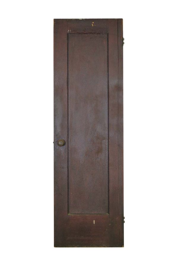 Standard Doors - Antique Full 1 Pane Dark Wooden Passage Door 77.875 x 23.6