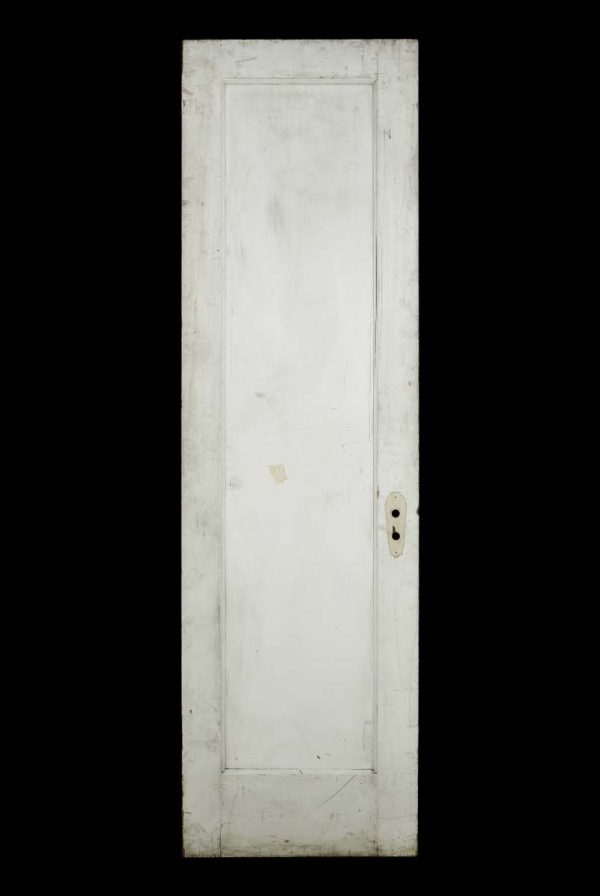 Standard Doors - Vintage 1 Full Panel Pine Wood White Passage Door 83.375 x 24