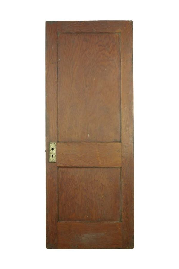 Standard Doors - Vintage 2 Pane Dark Wood Pine Passage Door 78 x 30