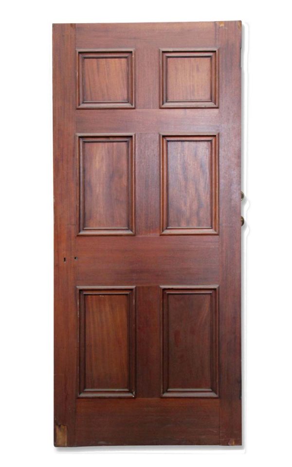 Standard Doors - Vintage 6 Pane Dark Tone Wood Passage Door 79.25 x 35.75