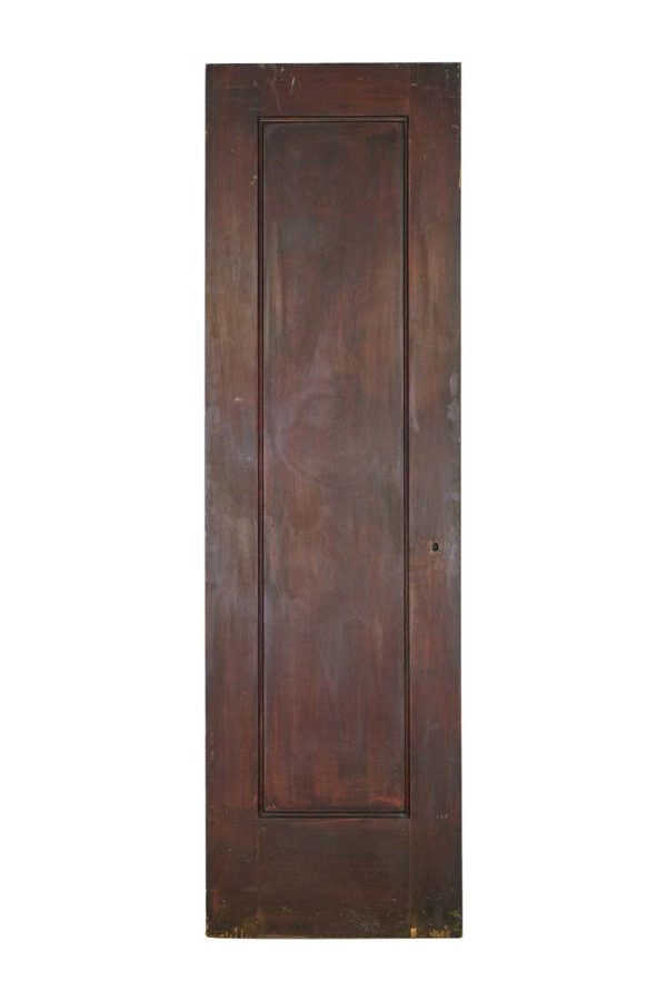 Standard Doors - Vintage Full 1 Pane Pine Dark Stained Passage Door 81.875 x 24