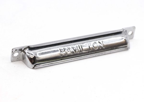 Cabinet & Furniture Pulls - Vintage 6.275 in. Chrome Plated Steel Hamilton Bin Pull