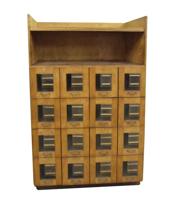 Commercial Furniture - Vintage Wood Haberdashery Shop Storage & Display Cabinet