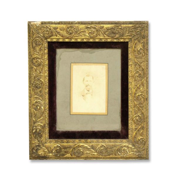 Photographs - Gold Framed Matted Antique Male Portrait Bust Photograph