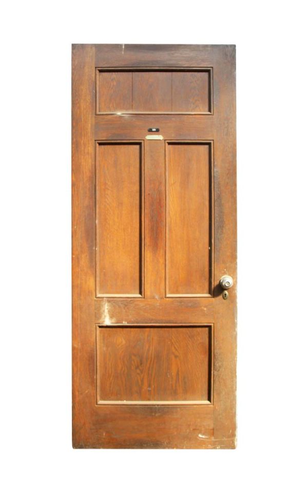 Standard Doors - Vintage 4 Pane Medium Tone Oak Passage Door 83.5 x 33.875