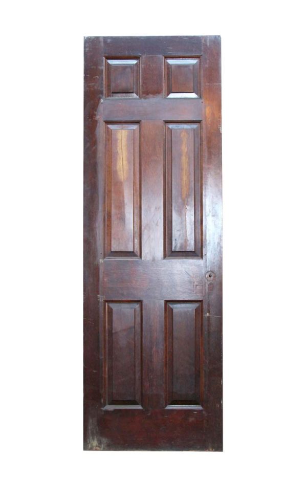 Standard Doors - Vintage 6 Pane Mahogany Wood Passage Door 89.125 x 29.375