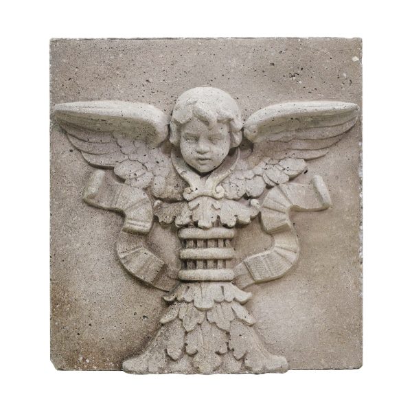 Stone & Terra Cotta - High Relief Cast Concrete Angel Architectural Stone