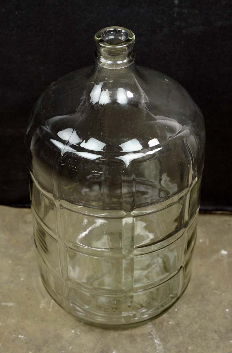 Vintage 5 Gallon Checkered Glass Water Bottle Jug Demijohn Carboy Mexico