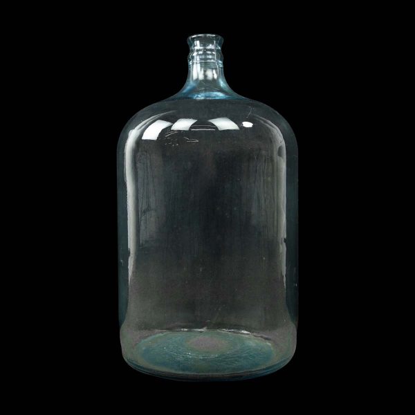 Bottles & Jars - Vintage Blue Tinted Glass 5 Gallon Carboy Bottle Jug