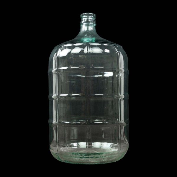 Bottles & Jars - Vintage Italian Made Clear Glass 5 Gallon Carboy Bottle Jug