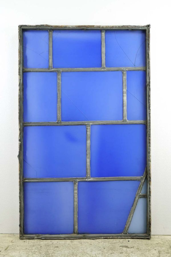 Exclusive Glass - Blue & Light Blue Robert Sowers JFK Airport Stained Glass Window