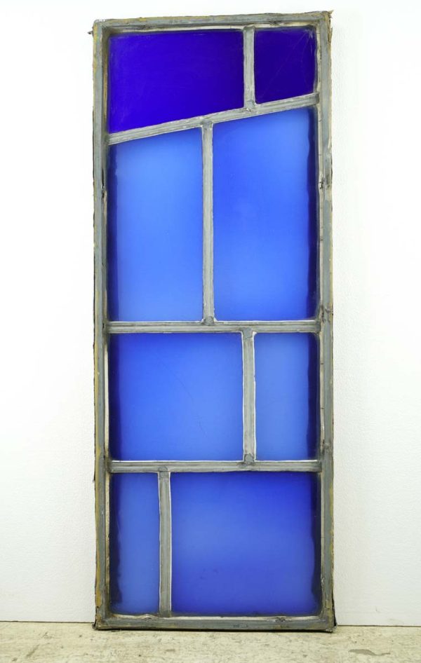 Exclusive Glass - White & Blue Robert Sowers JFK Airport Stained Glass Window