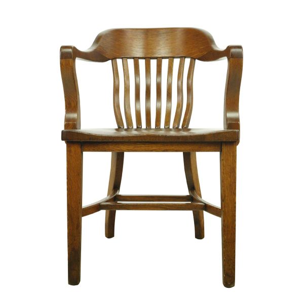 Seating - Vintage Bank of England Oak Arm Chair