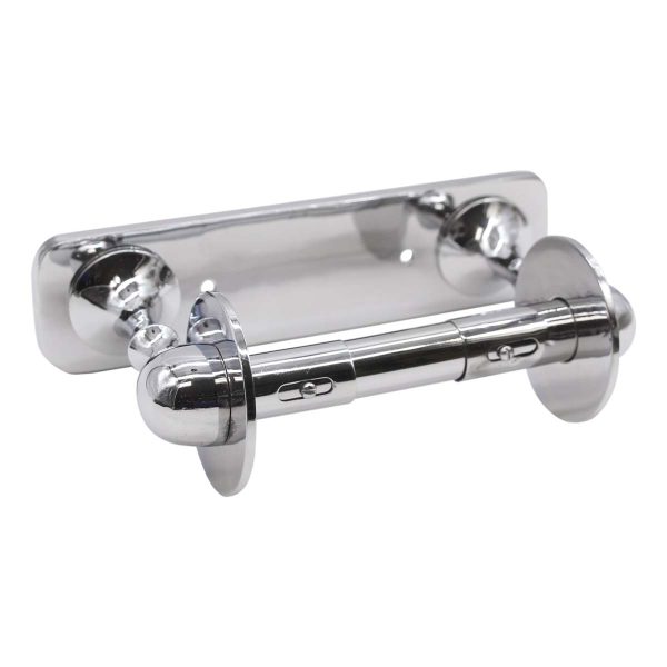 Bathroom - Vintage Modern Chrome Plated Brass Toilet Paper Holder