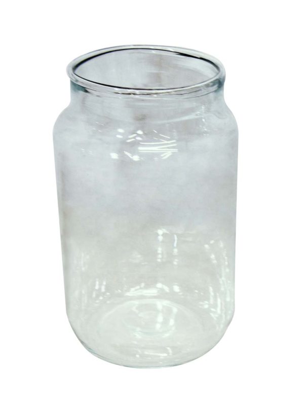 Bottles & Jars - Vintage 12 in. Clear Glass Jar