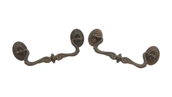 Cabinet & Furniture Pulls - Pair of Victorian Style 6.25 in. Brass Bridge Drawer Pulls