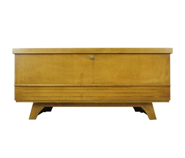 Chests - Mid Century 44 in. Blonde Oak Veneer Cavalier Cedar Chest