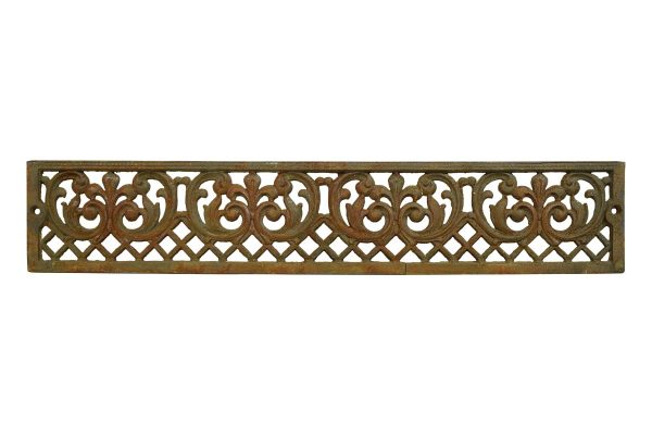 Heating Elements - Antique 25.5 in. Ornate Lattice Cast Iron Vent Cover