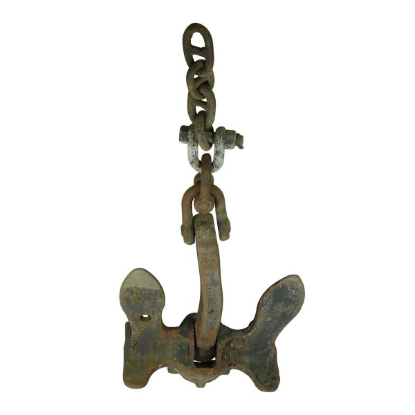 Nautical Antiques - Reclaimed 55 in. Cast Iron Boat Anchor