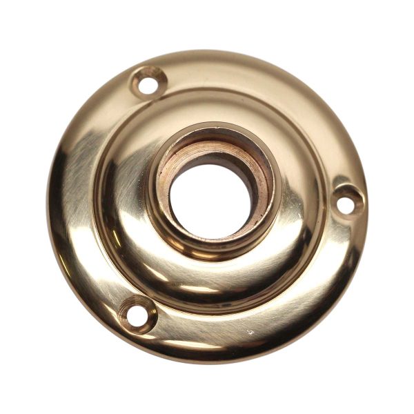 Rosettes - Solid 2.25 in. Polished Brass Concentric Door Rosette