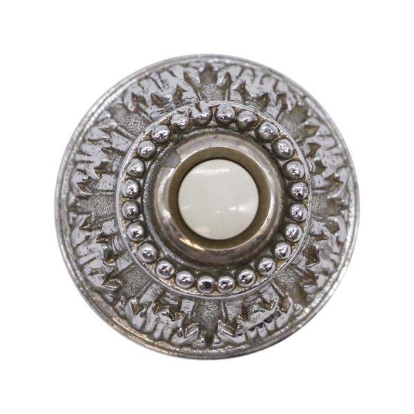 Waldorf Astoria - Waldorf Astoria Silver Plated White Button Art Deco Door Bell Cover