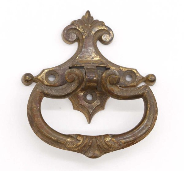 Cabinet & Furniture Pulls - Antique Cast Bronze Ring Bail Drawer Pull